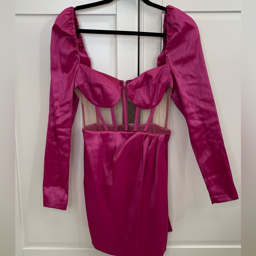 Sheer corset top Dress from NBD on Revolve. NWT